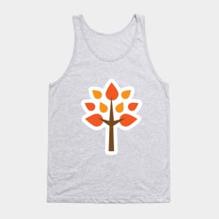 Cool graphic color tree plant print t-shirt Tank Top